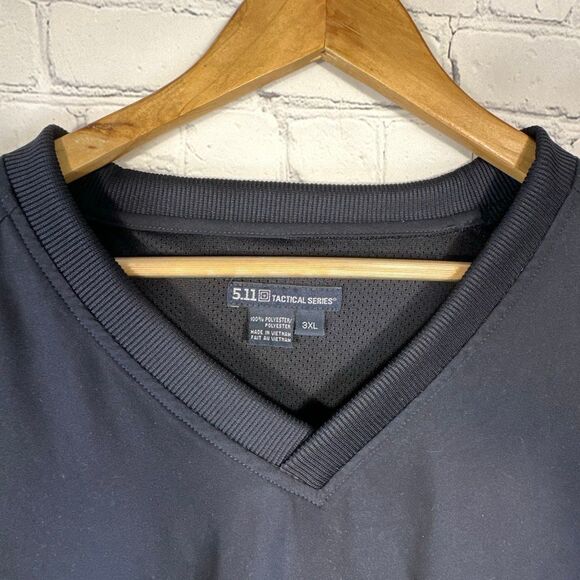 5.11 Tactical Station Windbreaker 3XL rain wind and fade resistant Black 72304 - Picture 4 of 7